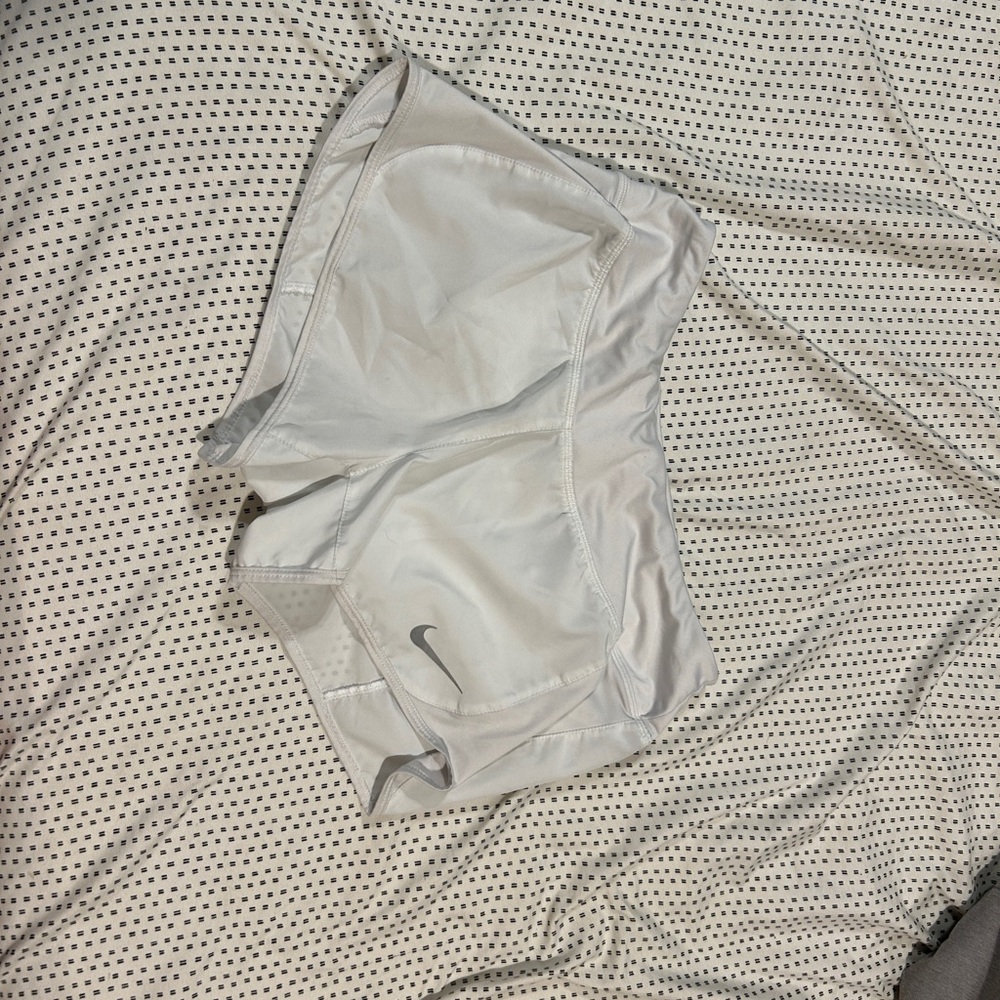 Nike White Athletic Shorts